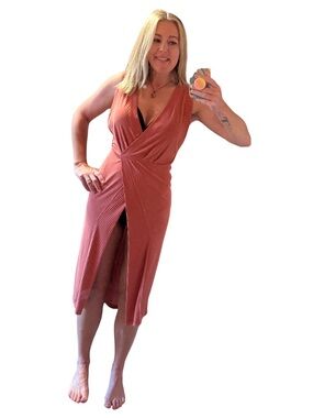Free People burnt orange swimsuit cover up dress